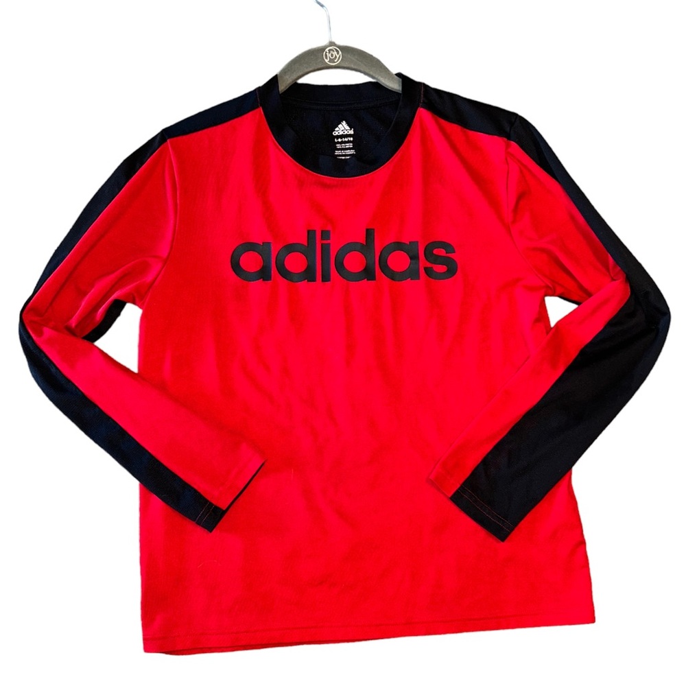 Adidas performance long sleeved athletic shirt / breathable / Boys Large 14/16